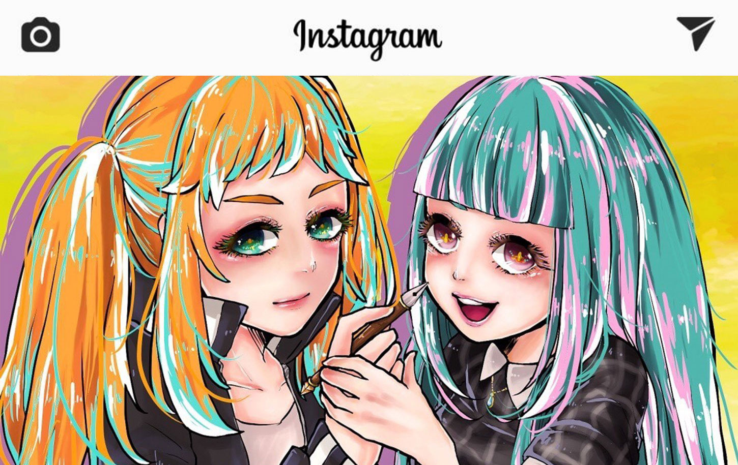 Instagramでイラスト投稿するだけで いいね で溢れファンを100人作る